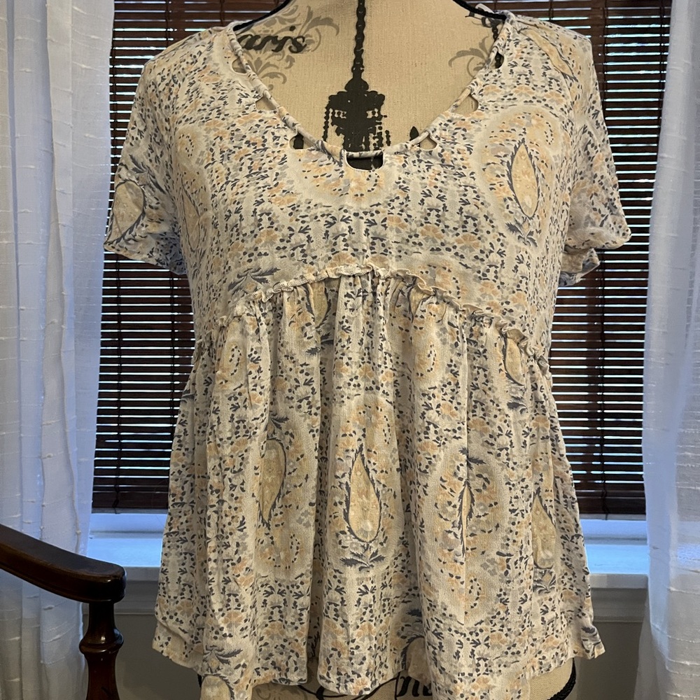 Lucky Brand Peplum blouse